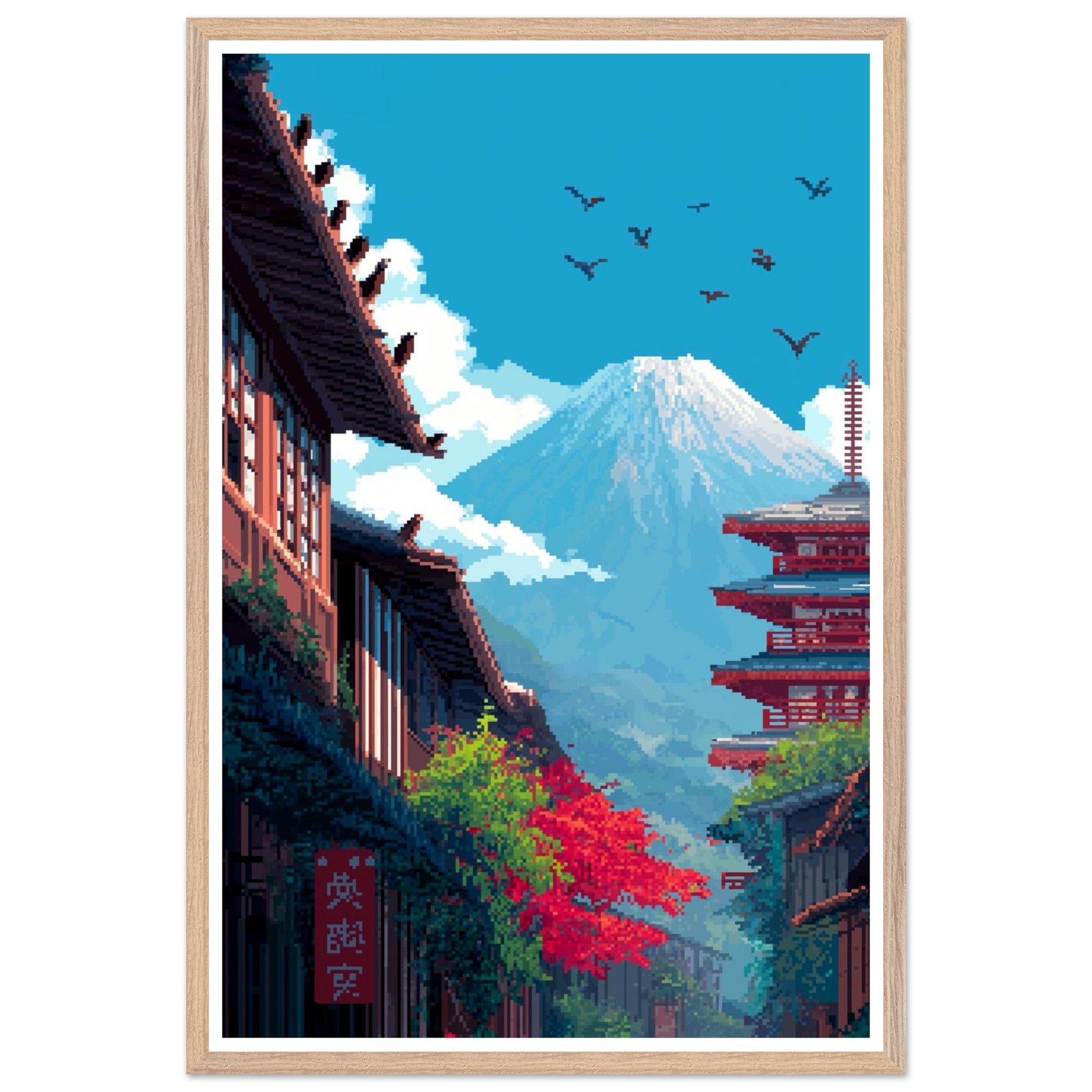 Pixel Art Mt. Fuji – LAZYARTISTSTUDIOS