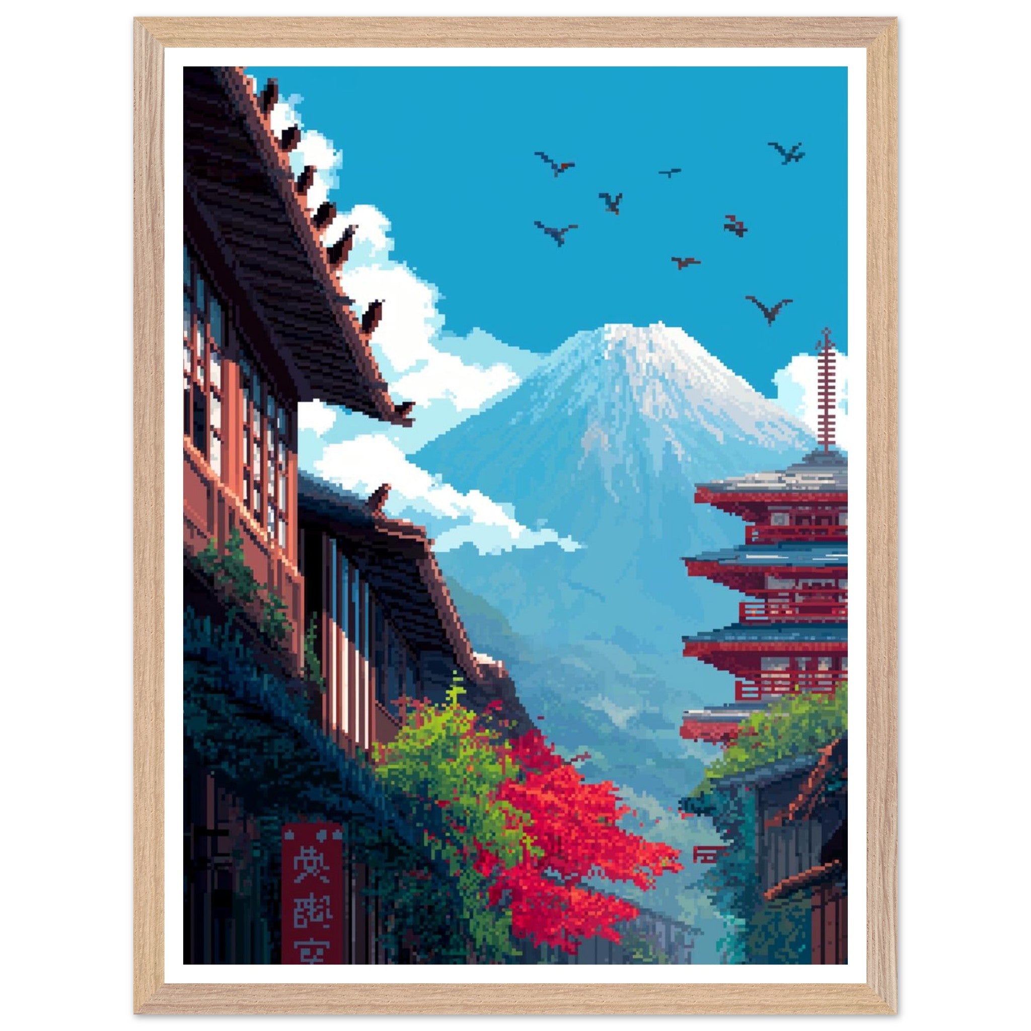 Pixel Art Mt. Fuji – LAZYARTISTSTUDIOS