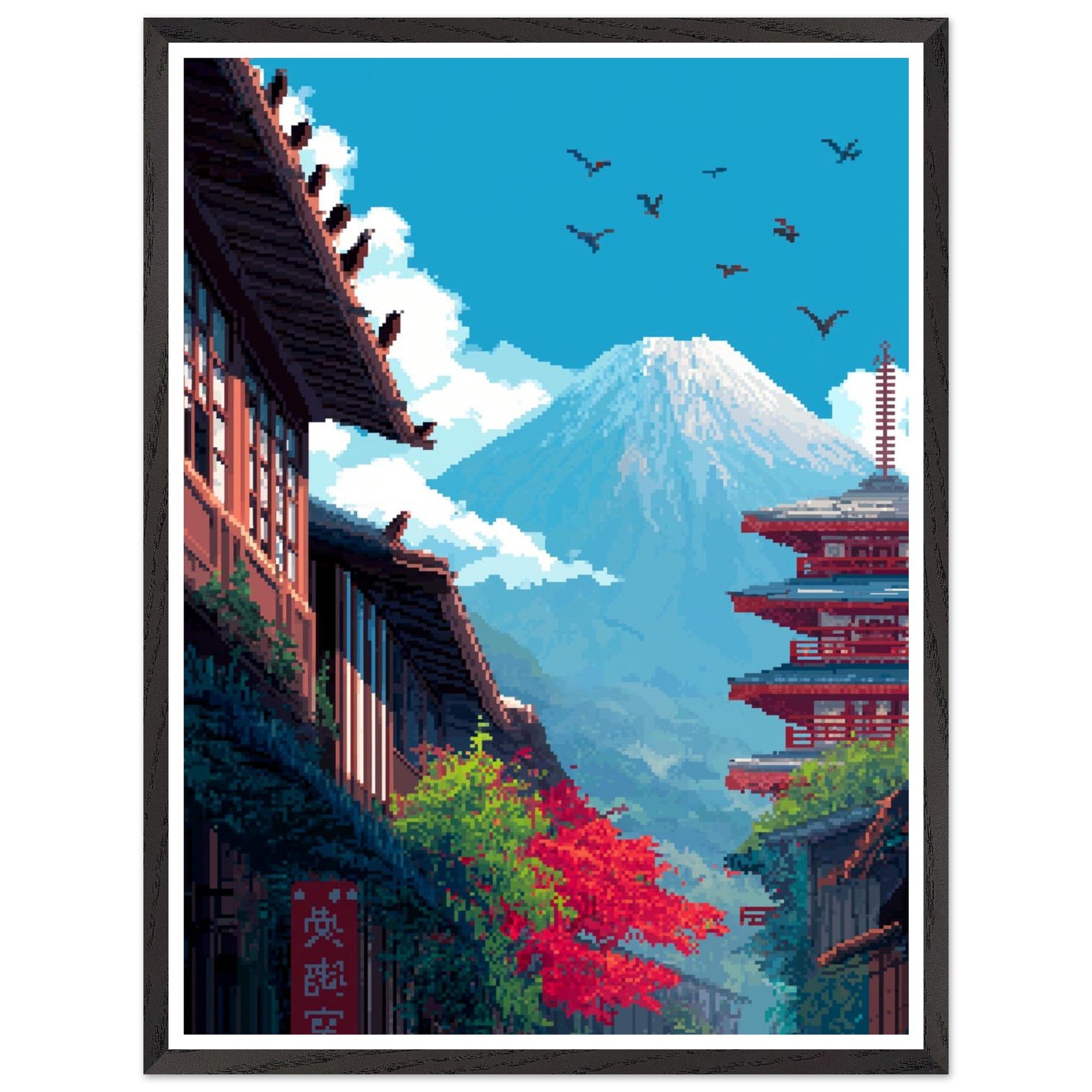 Pixel Art Mt. Fuji – LAZYARTISTSTUDIOS